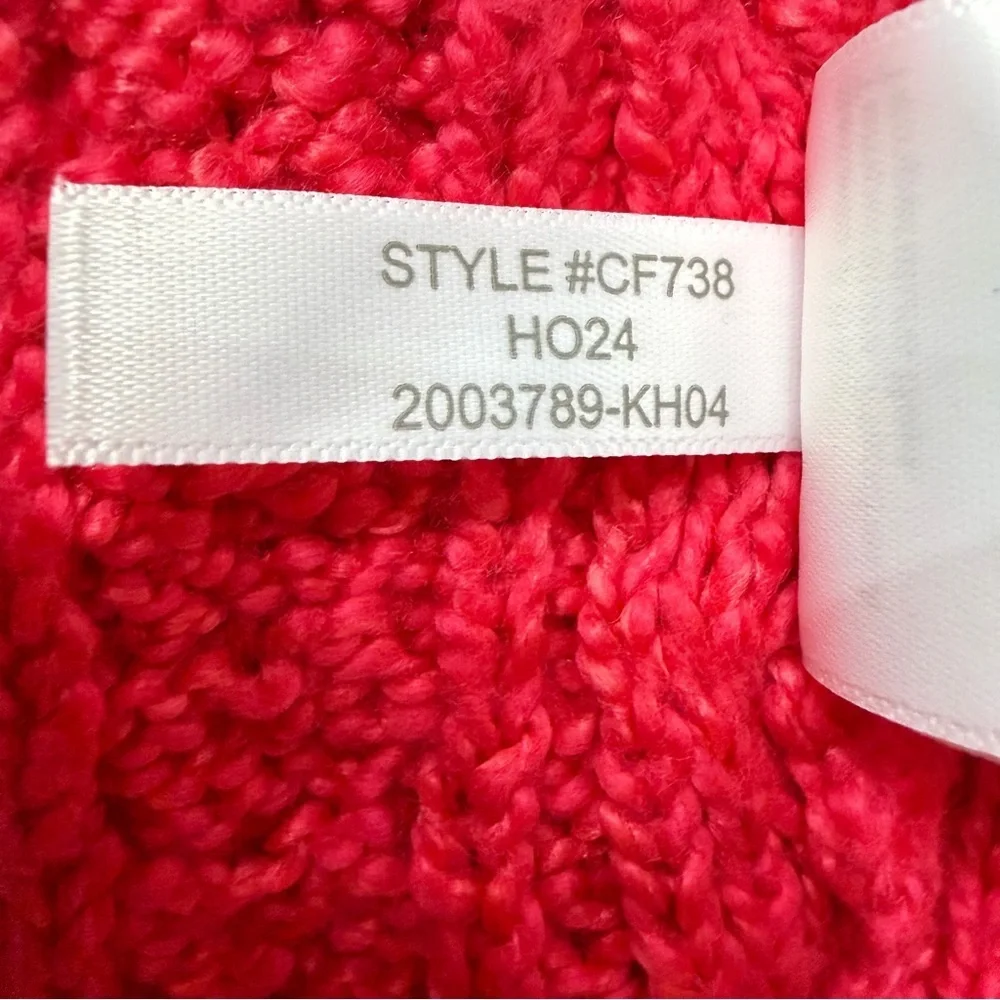 NEW J. Crew Mockneck cable-knit sweater pink 23817